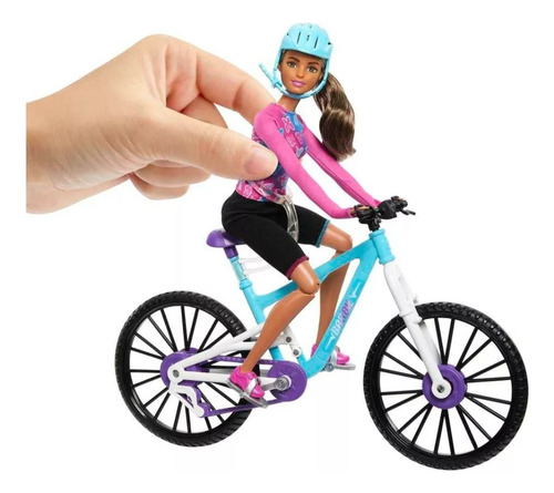 Barbie Set De Juego Muñeca Con Bicicleta Dé Montaña