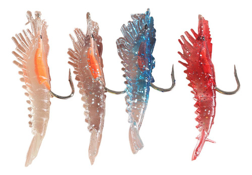 4 Uds. De Señuelos Blandos De Pesca, Cebo De Pulpo,