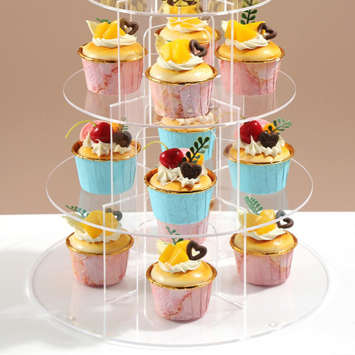 Soporte De Acrílico Para Cupcakes, Torre De 4 Niveles