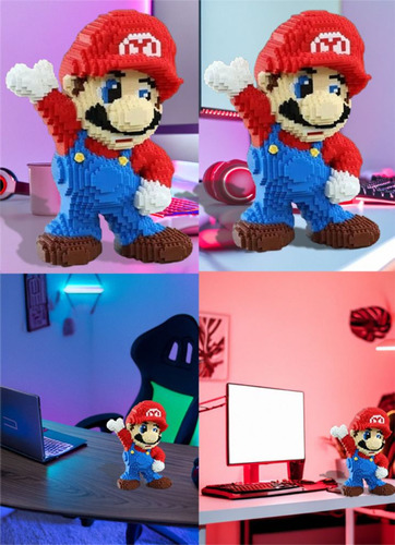 Figura Armable Mario Bros Bloques De Construcción 2497