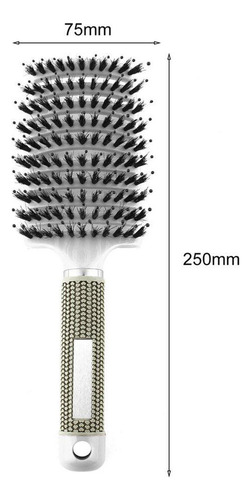 Cepillo De Ventilación Para Secar Y Peinar, Corto, Grueso Y