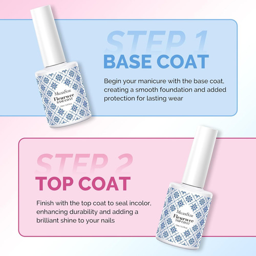 Melodysusie Fleurwee - Juego De Esmalte De Gel Sin Hema, Cap