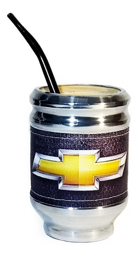 Imagen 3 de 7 de Equipo De Mate Completo Chevrolet Cuero Set Kit Matero
