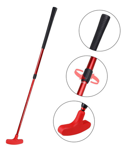 Palos Minigolf De Práctica En Casa, Mxved-003, 3 Pzas, Rojo, Color Rojo