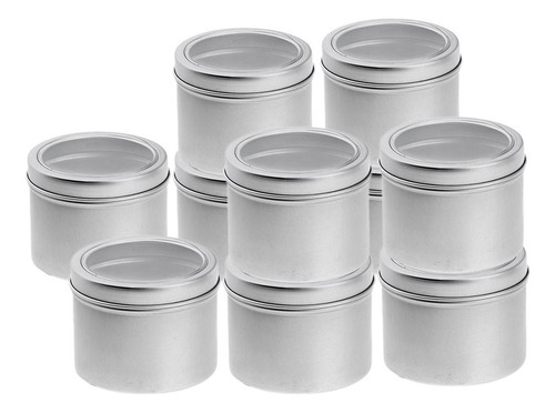 1 10 Unidades 100ml Tarro De Aluminio Contenedor Para Crema