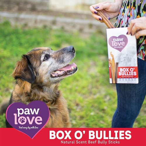 Pawlove Box O Bullies Dog Treats (6oz. Caja)  Pequeños Bully