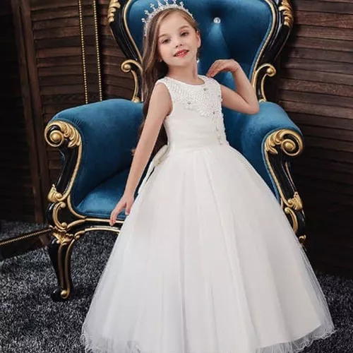 Vestido de Festa Infantil Longo Para Formatura Aniversário Princesa e  Daminha