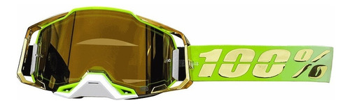 Goggle 100% Armega Feelgood True Gold Lens Color Del Armazón Verde Talla Adulto