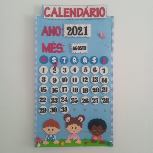 Recurso Pedagógico Cartaz Calendário 40x70 Cm - G2