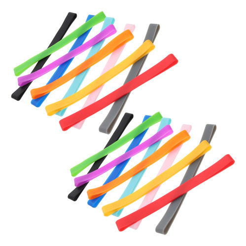 Lápiz Con Bandas De Silicona De Colores, Bandas De Encuadern