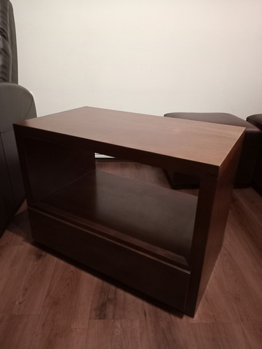 Mesa Ratona Madera Maciza Con Cajon