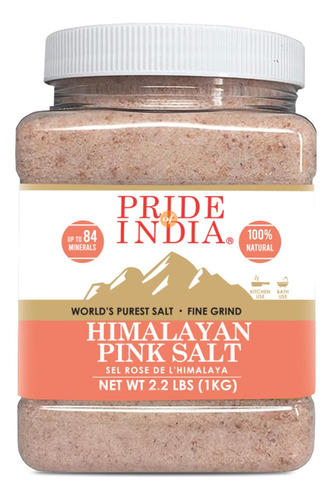 Pride Of India - Sal Rosa Pura Del Himalaya - Enriquecida Co