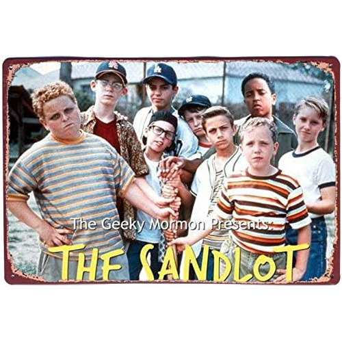 Cartel De Lata Vintage De Película  The Sandlot , Deco...