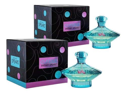 Paquete 2 Pzas Curious Britney Spears 100ml Dama Original