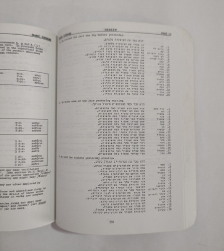 Hebrew Libro Para Aprender Hebreo Inglés- Hebreo (Usado)