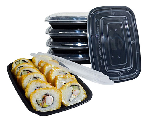 10pc Exhibidor Set Con Tapas Aprueba De Fugas 5c500 Transparente