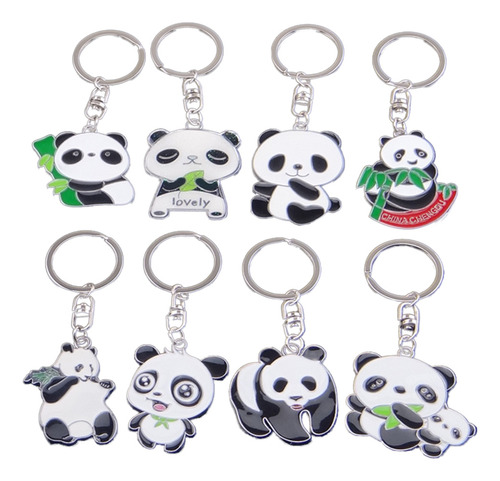 Colgante Panda Para Bag Lucky, 8 Unidades