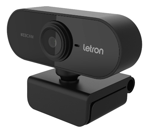 Webcam Full Hd Orbit Câmera 1080p 30 Fps Cor Preto Letron