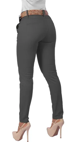 Pantalon Drill Dama Gris