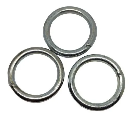 Argollas De Hierro Zincadas 6 X 55mm (10 Unidades)-agrodf