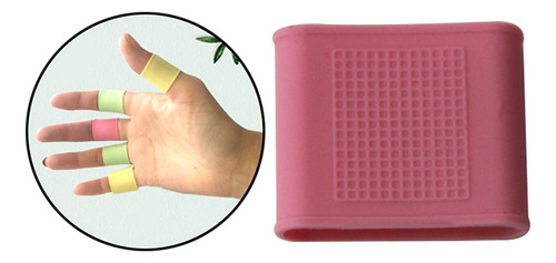 5 Golf Finger Sleeves Silicona Protector Club Wrap Rosa 23mm