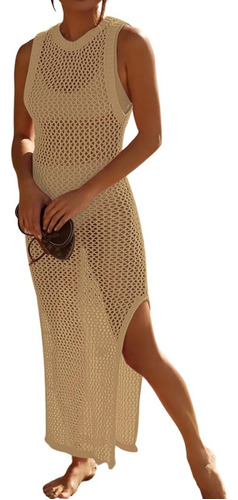 Bsubseach Crochet Traje De Baño Vestido Cover Up Para Mujer