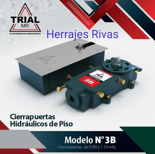 Cierrapuerta Trial Modelo 3 B Con Caja Y La Tapa De Acero