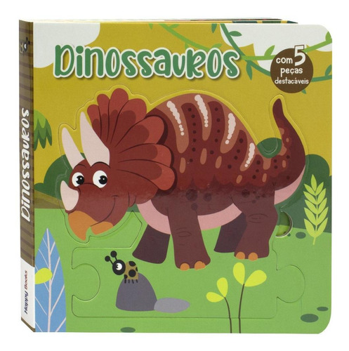 Livro Leia, Encaixe & Brinque: Dinossauros