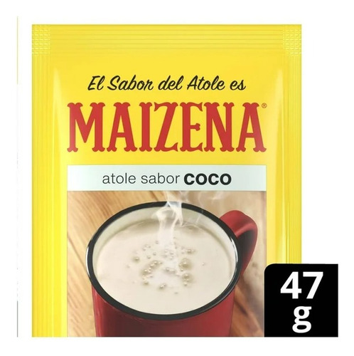 19 Pzas Fécula De Maíz Maizena Atole Fortificado Sabor Coco