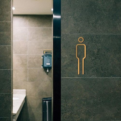 Letrero De Baño Acrílico, Símbolos De Puerta De Baño,