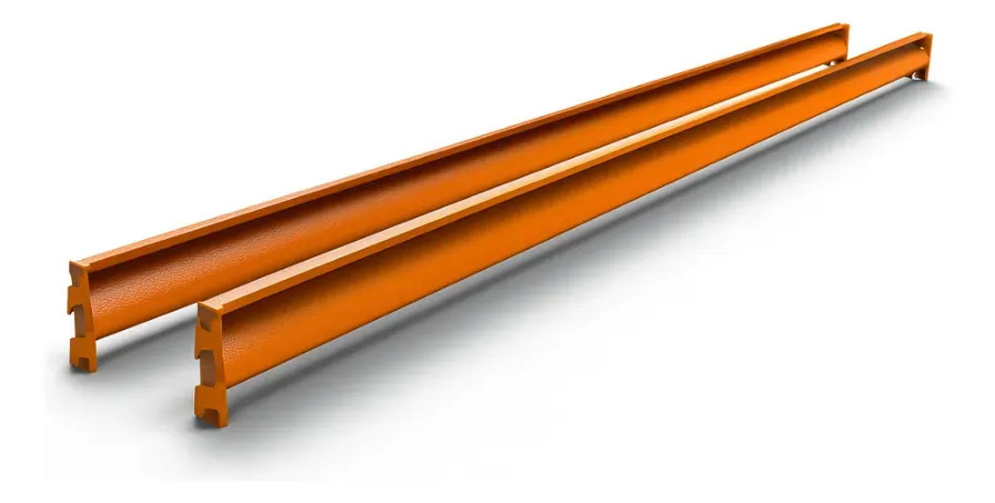 Longarinas Amapá 1,80m X 60cm Mini Porta Pallet 250kg Cor Laranja