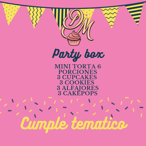 Tortas Mini Tortas Box Cumple Tematico Candy Bar