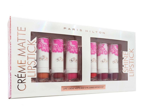 Imagen 3 de 3 de Lapiz Labial Brillante 6pzs Brillo De Labios 3.8g