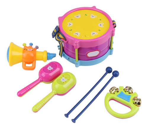 Instrumentos Musicales Percusión De Madera Para Niños 7pcs