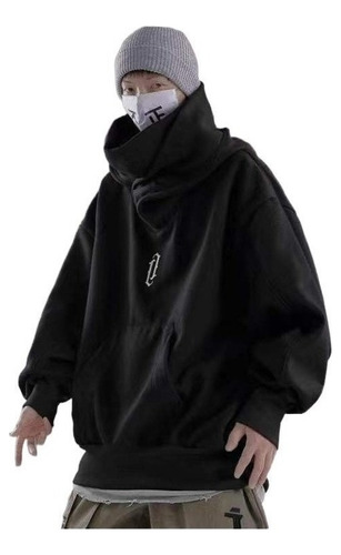 B Emo Alt Techwear - Sudadera Con Capucha Y Cuello Alto Para