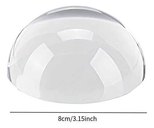 Lupa De Leitura Fácil Com Cúpula De Acrílico, Leve, 8 Cm