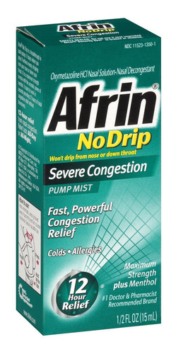 Spray Para La Congestión Severa Afrin No Drip Maximum