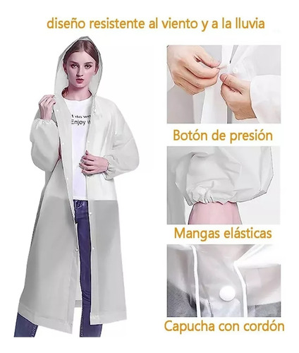 B. Set 2 Capa Impermeable Portátil Para Lluvia Tipo