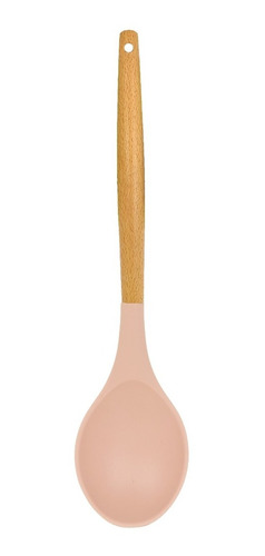 Cuchara De Cocina Punta Silicona Mango Madera -  Sheshu Home