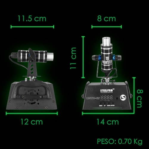 Laser Verde 80mw Motorizado Dmx 512 Moto-gt Master Wow 9ch