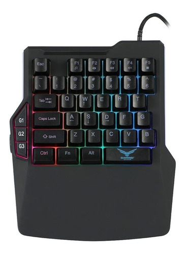 Teclado Gamer One Hand/una Mano Marca Naceb