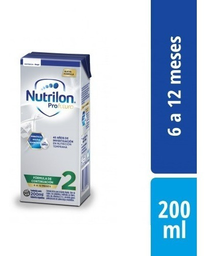 Imagen 1 de 8 de Nutrilon 2 Leche Pro Futura X 200ml Pack X 30 Nutricia Bago