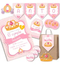 Comprar Kit Imprimible Coronita Invitaciones Candy Bar Editable