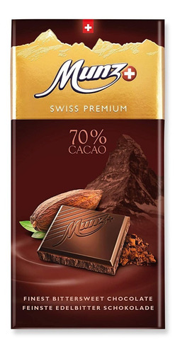 Munz Chocolate Suizo Munz Dark 70% 100g - Amargo