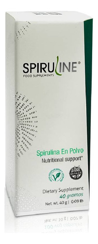 Spiruline Polvo Hgl Antioxidante Vitamina B12 Sin Tacc 40grs Sabor Neutro