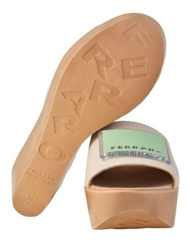 Imagen 6 de 7 de Zuecos Mules Chanclas De Mujer De Cuero Nin - Ferraro