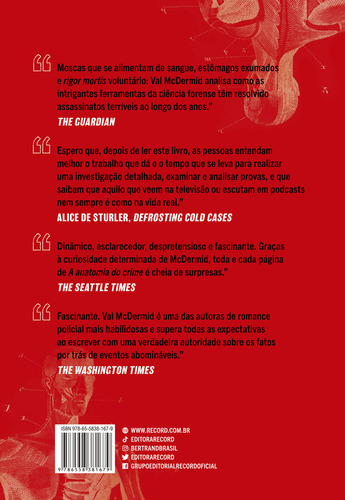 A Anatomia Do Crime, De Val Mcdermid. Editora Bertrand Brasil, Capa Mole Em Português