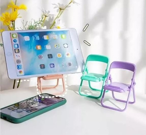 Paquete 100 Soportes Para Celular Silla Plegable Colores