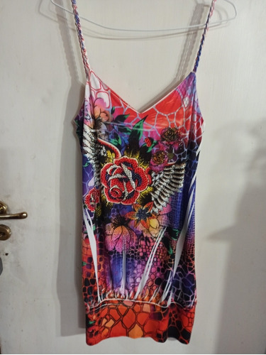 Vestido Twelve S Colores Vivos Muy Desigual Con Strasses Bri