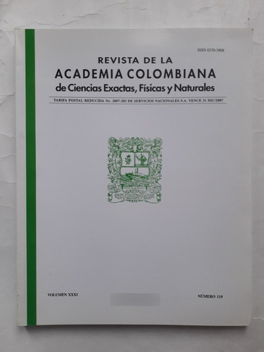 Academia Colombiana De Ciencias Exactas, Físicas Y Nat. 119